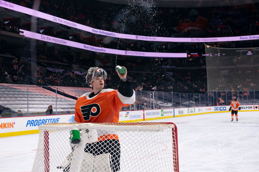 Another Carter Hart background that I saw NHL posted on their Instagram  story last week - my favourite so far : r/Flyers