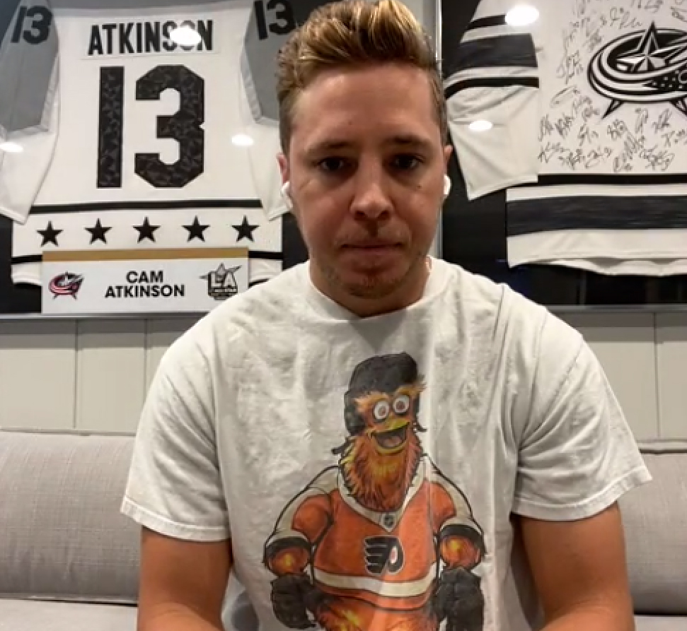 Former Blue Jacket Cam Atkinson 'born to wear the Flyers jersey