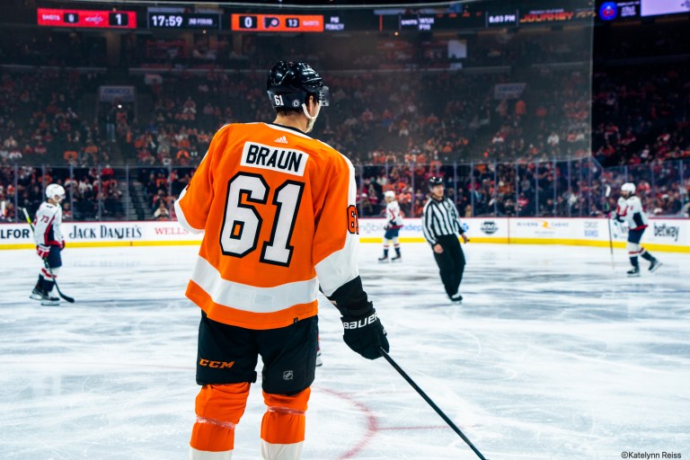 Flyers trade Justin Braun to Rangers for third-round pick