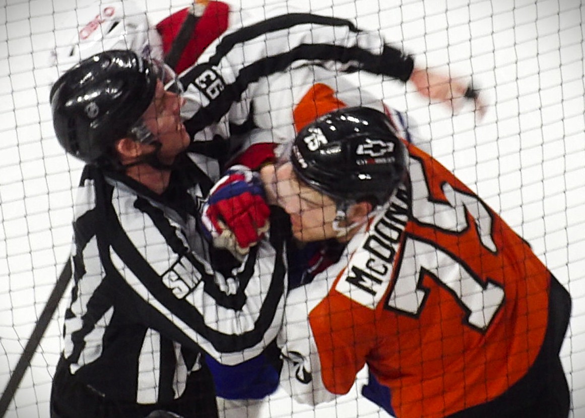 Flyers Hunter McDonald Does Not Back Down